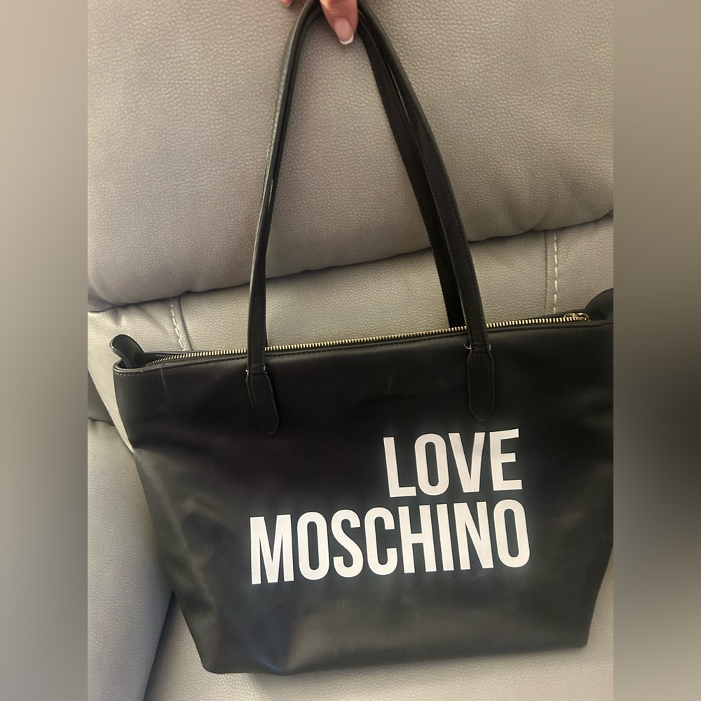 Black Love Moschino bag